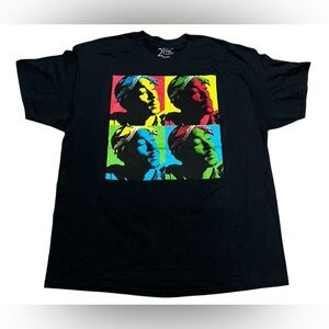 2Pac Tupac Shakur men’s Black Graphic T-Shirt rapper rap music‎ size 2XL